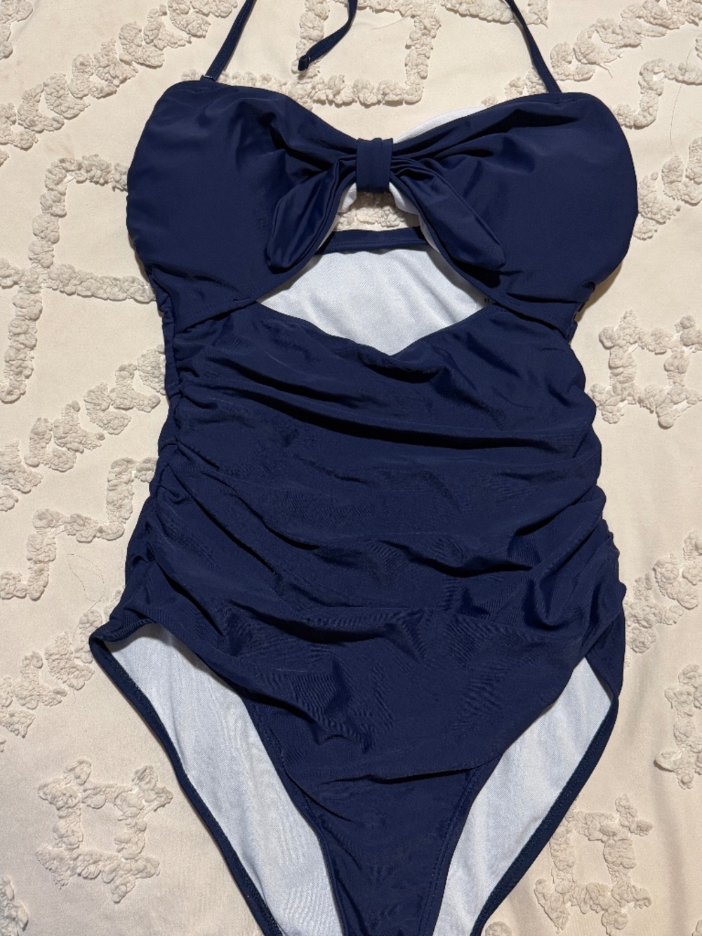 Navy bathing suit